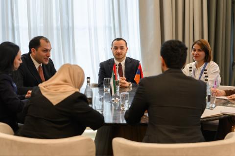 ՀՀ ԲՏԱ նախարար Մխիթար Հայրապետյանն ընդունել է ԱՄԷ ԱԳ նախարարի տեղակալին