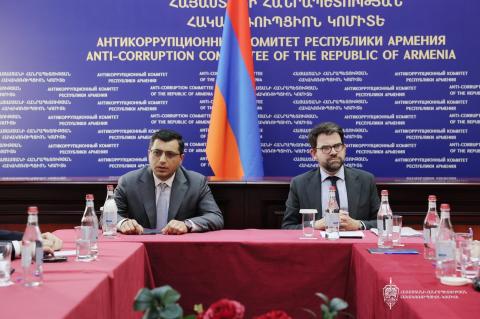 სომხეთის ანტიკორუფციული კომიტეტის თავმჯდომარემ ევროპის საბჭოს საპარლამენტო ასამბლეის დელეგაცია მიიღო