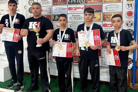 Севанские спортсмены с блестящими результатами вернулись с Открытого чемпионата мира по К-1 и кикбоксингу, прошедшему в Греции