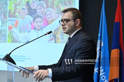 ՀՀ ԱԳ նախարարի տեղակալը կարծում է, որ «Դպրոցական սնունդ» ծրագիրը  Հայաստանի լավագույն փորձը վկայող նշանակալի օրինակներից է