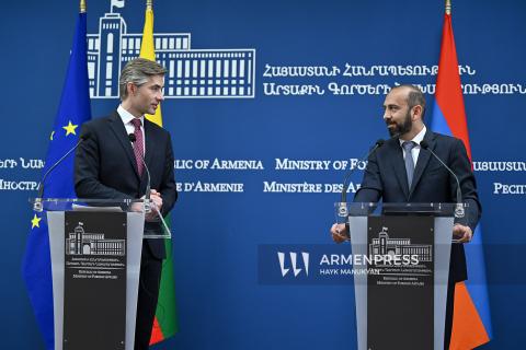 Հայաստանի և Լիտվայի ԱԳ նախարարների համատեղ ասուլիսը