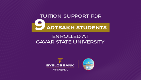 Byblos Bank Armenia provides tuition support for 9 students displaced from Karabakh
