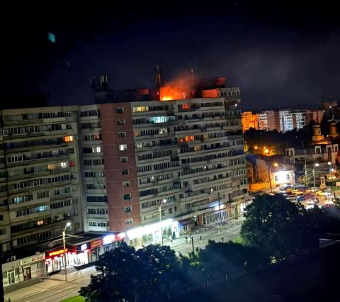 Romania says Russian drone hit block of flats, injuring two