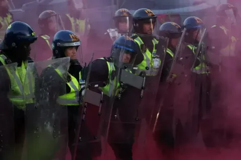 UK government condemns violence at protest over teen's killing