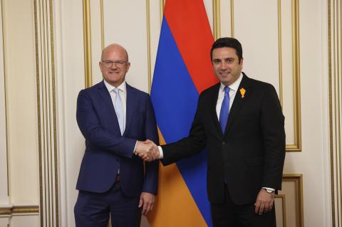 ՀՀ ԱԺ նախագահն ընդունել է Ֆրանկոֆոնիայի միջազգային կազմակերպության դիտորդական առաքելության պատվիրակությանը