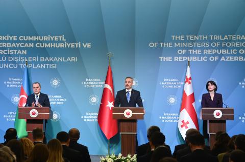 Ստամբուլում կայացել է Ադրբեջանի, Վրաստանի և Թուրքիայի ԱԳ նախարարների եռակողմ հանդիպումը