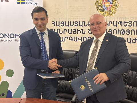 ՀԾԿՀ-ն և HELVETAS SWISS INTERCOOPERATION-ը ստորագրել են փոխըմբռնման հուշագիր.