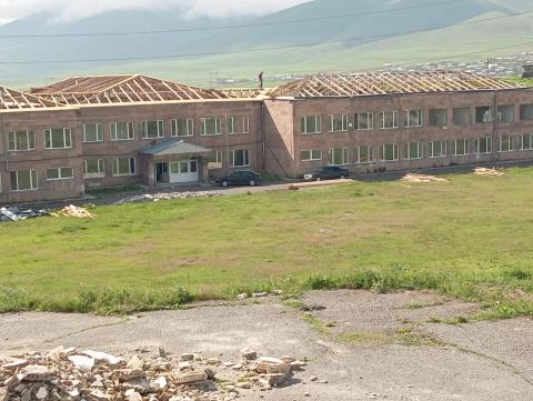 ՀՀ կառավարության «300 դպրոց, 500 մանկապարտեզ» ծրագրի շրջանակներում վերանորոգվում է Գեղամավանի միջնակարգ դպրոցը