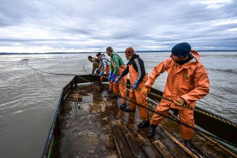 Французские рыбаки собрались в Шербуре из-за кризиса отрасли