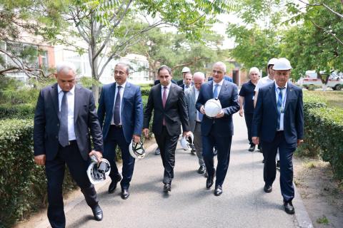 Դավիթ Խուդաթյանն ու  Մհեր Գրիգորյանն  այցելել են Հայաստանի ատոմային էլեկտրակայան
