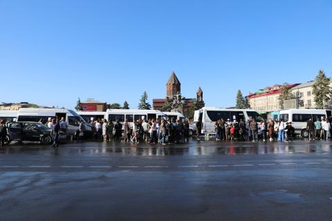 Շիրակցի դպրոցականները մեկնել են ամառային հանգստի