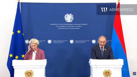 Նիկոլ Փաշինյանը և Ուրսուլա ֆոն դեր Լայենը հանդես են գալիս հայտարարությամբ