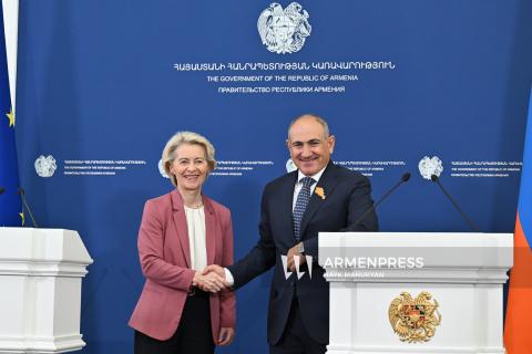 Համատեղ ընդունված հայտարարությունները միայն խոսքեր չեն, այլ` կոնկրետ գործեր․ տեղի է ունեցել Նիկոլ Փաշինյանի և Ուրսուլա ֆոն դեր Լայենի հանդիպումը