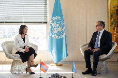 Ժաննա Անդրեասյանը հանդիպել է ՅՈՒՆԵՍԿՕ-ի գլխավոր տնօրեն Խալեդ Էլ-Էնանիի հետ