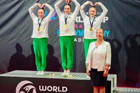 BTA: Bulgarian aerobic gymnasts win gold and silver in Junior events at Oradea world cup