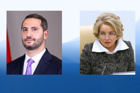 Ռուբինյանն ու Մատվիենկոն քննարկել են միջխորհրդարանական համագործակցության օրակարգը