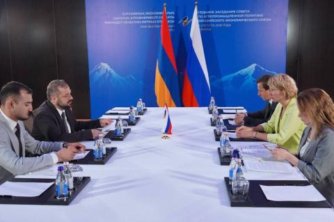 ՀՀ էկոնոմիկայի և ՌԴ գյուղատնտեսության նախարարները քննարկել են հայկական արտադրանքի մատակարարման սահմանափակումների վերացումը