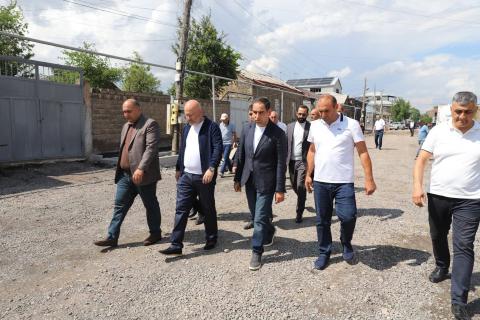 ՀՀ տարածքային կառավարման և ենթակառուցվածքների նախարար Դավիթ Խուդաթյանը  աշխատանքային այցով Շիրակի մարզում էր