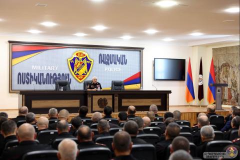 Newly appointed Military Police chief holds meeting with personnel