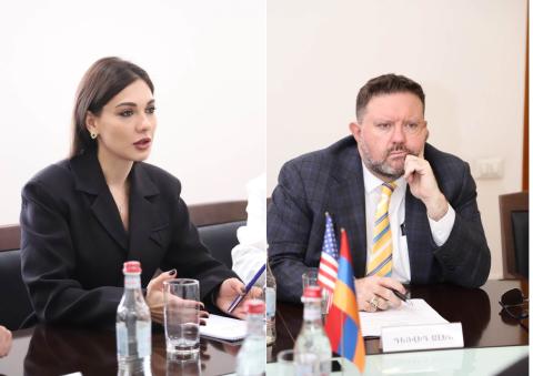 Սրբուհի Գալյանն ընդունել է Հայաստանում ԱՄՆ գործերի ժամանակավոր հավատարմատար Դեյվիդ Ալենի գլխավորած պատվիրակությանը