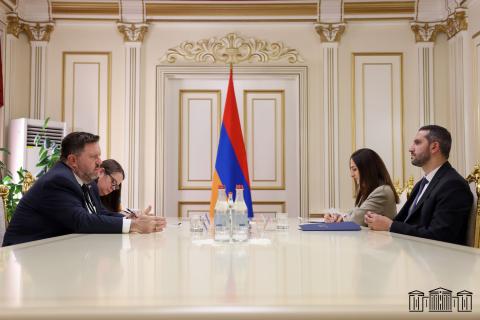 Ռուբեն Ռուբինյանն ու Դեյվիդ Ալենը քննարկել են Հայաստան-ԱՄՆ միջխորհրդարանական համագործակցության խորացմանը վերաբերող հարցեր
