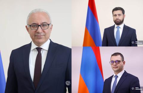 Մնացական Սաֆարյանը, Վահան Կոստանյանը և Ռոբերտ Աբիսողոմյանը վերանշանակվել են ԱԳ փոխնախարարների պաշտոնում