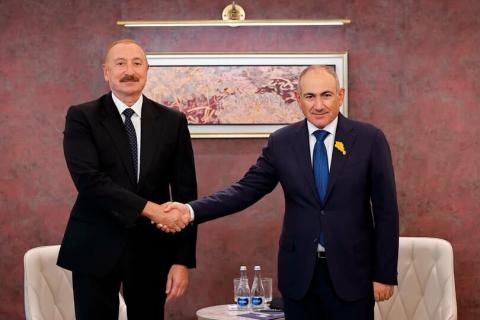 Pashinyan-Aliyev meeting underway