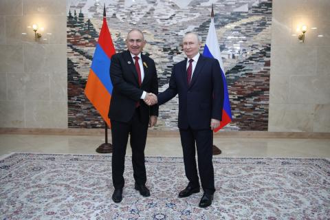 Встреча Пашинян-Путин в Бишкеке