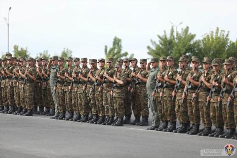 Տեղի է ունեցել ռազմաուսումնական հաստատություններ ընդունված կուրսանտների երդման արարողությունը
