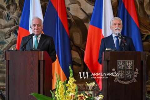 Հայաստանի և Չեխիայի նախագահների համատեղ ասուլիսը