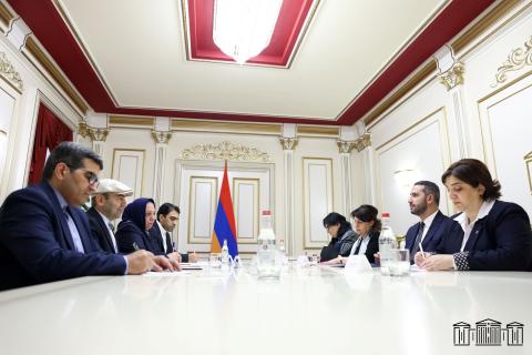 رئیس مجلس ملی جمهوری ارمنستان با سفیر ایران دیدار کرد