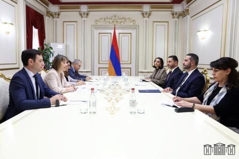 ՀՀ ԱԺ նախագահն ընդունել է Հայաստանում ՄԱԿ-ի Զարգացման ծրագրի մշտական ներկայացուցչին