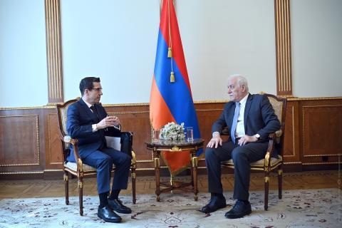 Հայաստանի նախագահն ու Բրազիլիայի դեսպանը քննարկել են երկկողմ հարաբերությունների ակտիվացմանն ու խորացմանը վերաբերող հարցեր