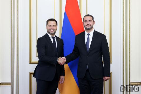 ԱԺ նախագահը և Բելգիայի «Ռեֆորմիստական շարժում» կուսակցության նախագահը քննարկել են Հայաստան–Բելգիա համագործակցության զարգացման հարցերը