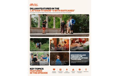Latvian travel show “Four with Suitcases” discovers Dilijan and Armenia’s tourism diversity