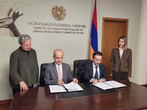 Հայաստանի քաղաքաշինության կոմիտեի և ՄԱԿ-ի Հաբիթաթի միջև ստորագրվել է մտադրությունների նամակ