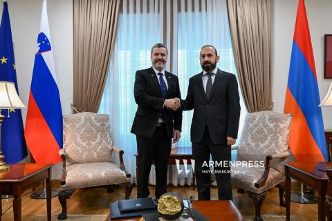 ՀՀ ԱԳՄԱ նախարար Արարատ Միրզոյանի և Սլովենիայի Հանրապետության արտաքին և եվրոպական գործերի նախարար Տոնե Կայզերի տետ-ա-տետ հանդիպումը