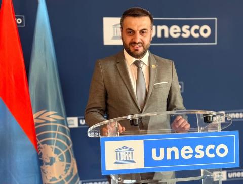 ՅՈՒՆԵՍԿՕ-ի կենտրոնակայանում կայացել են Հրաչյա Աճառյանի ծննդյան 150-ամյակին և Հանրապետության հրապարակի 100-ամյակին նվիրված միջոցառումները