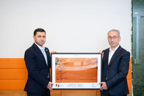 IDBank supports reconstruction of Spandaryan Canal; commemorative plaque signed to mark project