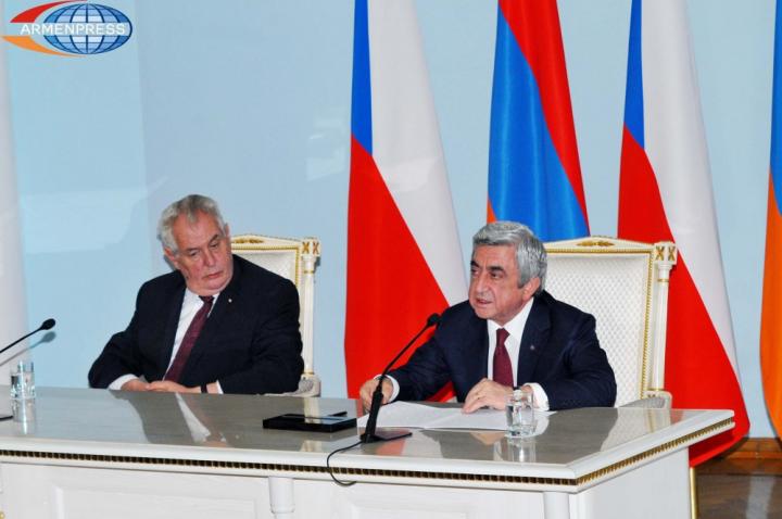 Serzh Sargsyan, Miloš Zeman