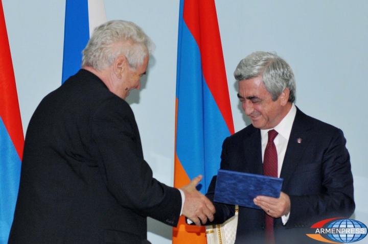 Serzh Sargsyan, Miloš Zeman