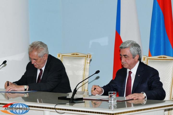 Serzh Sargsyan, Miloš Zeman