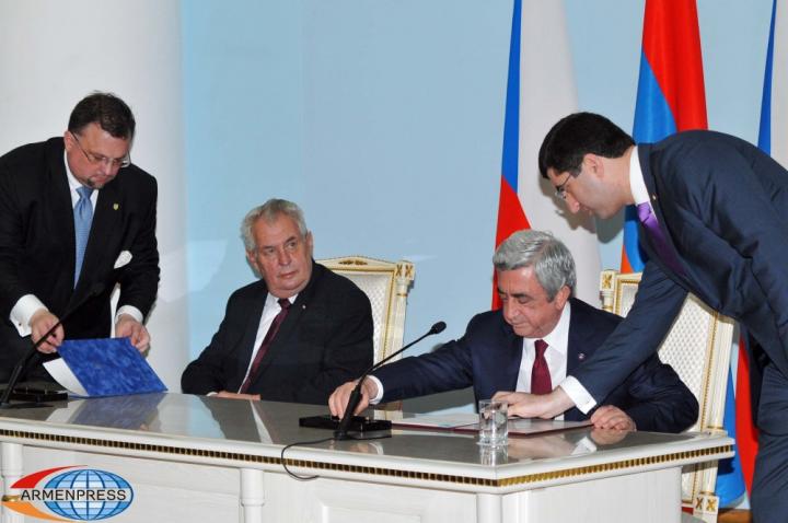 Serzh Sargsyan, Miloš Zeman