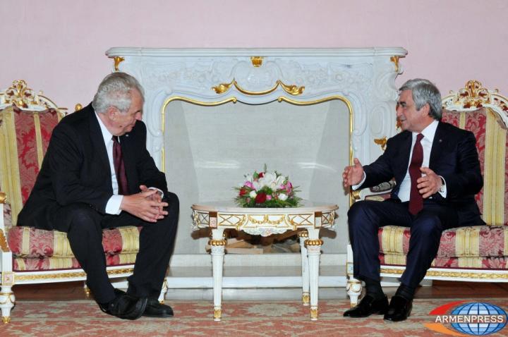 Serzh Sargsyan, Miloš Zeman