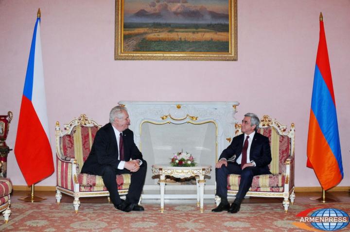 Serzh Sargsyan, Miloš Zeman