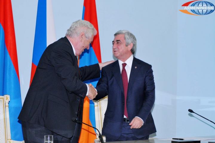 Serzh Sargsyan, Miloš Zeman