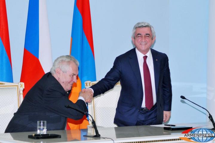 Serzh Sargsyan, Miloš Zeman