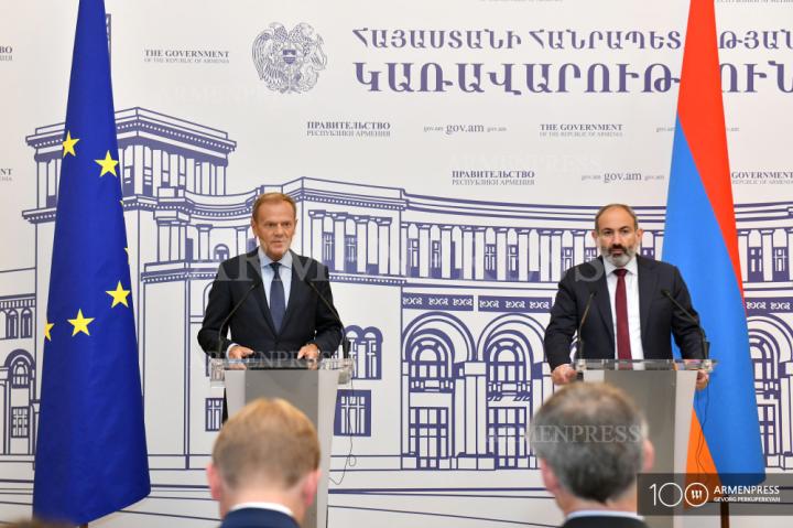 Դոնալդ Տուսկ, Նիկոլ Փաշինյան