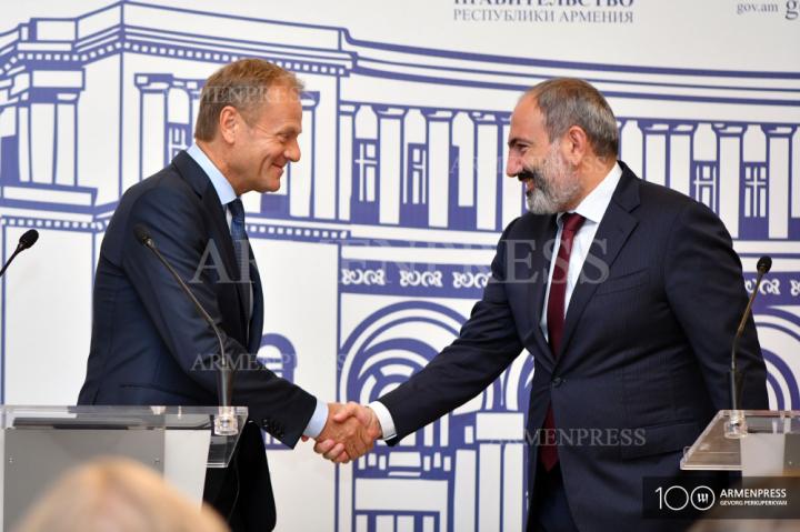 Դոնալդ Տուսկ, Նիկոլ Փաշինյան