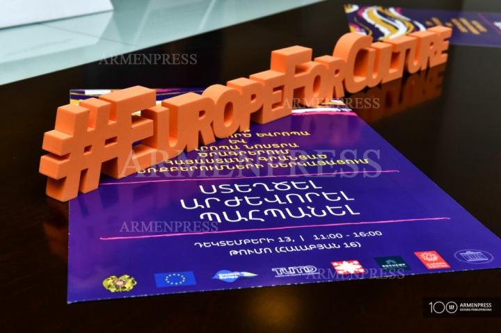 Conférence de presse sur les réalisations de l'Arménie  dans le 
cadre des programmes Europa Nostra